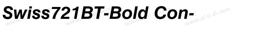 Swiss721BT-Bold Con字体转换